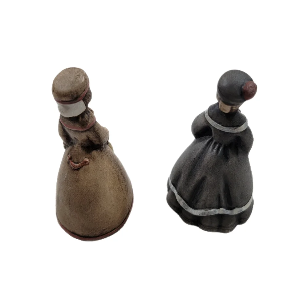 1984 Vintage Biron Molds Ladies Carolers Christmas Figurines Set Of 2